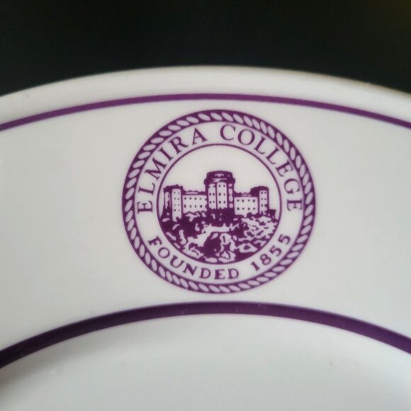 Vintage Oneida Classic Elmira College Seal Dinner Plate Restaurant Ware 11" - Picture 2 of 5